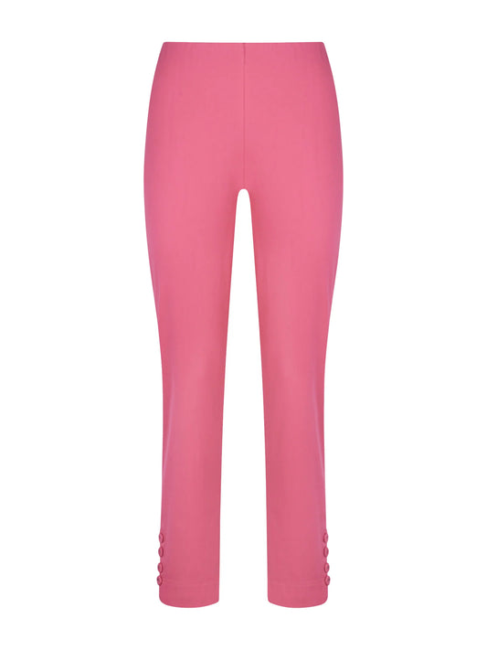 Pantalone Capri in Satin Power - Hot Pink