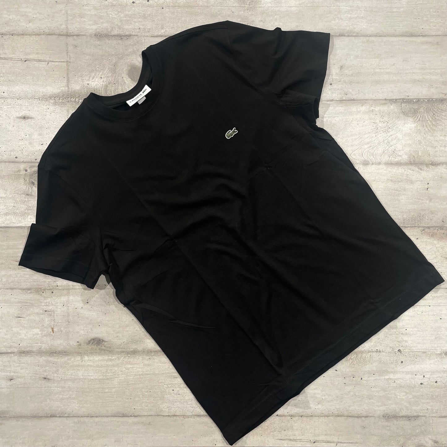 T-Shirt Lacoste Nera 100% cotone organico