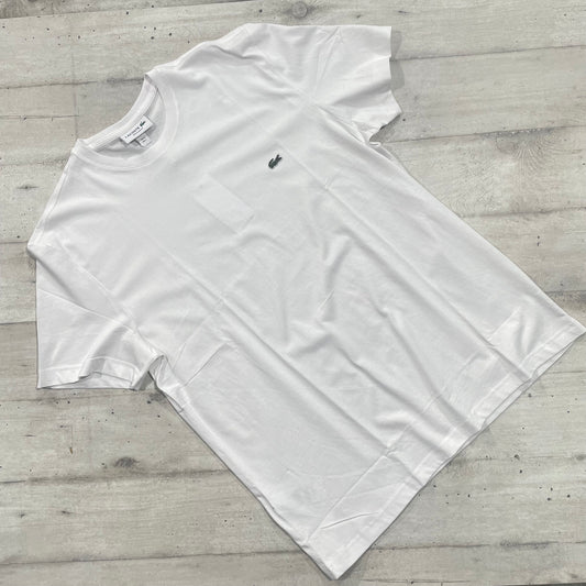 T-Shirt Lacoste bianca 100% cotone organico